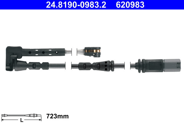 ATE Warnkontakt VerschleißAnzeige Bremsbelag 24.8190-0983.2 FüR BMW Mini-image