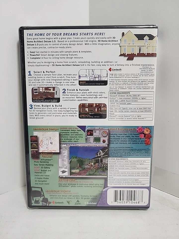 Sierra Architect and Custom Land Design PC software Home & Office 3D Design 4.0 - Image 2 of 4