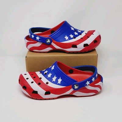 Crocs Classic American Flag Clogs Men