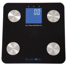 Digital Body Fat Bathroom Scale, Cordless Battery Operated Large LCD Display for