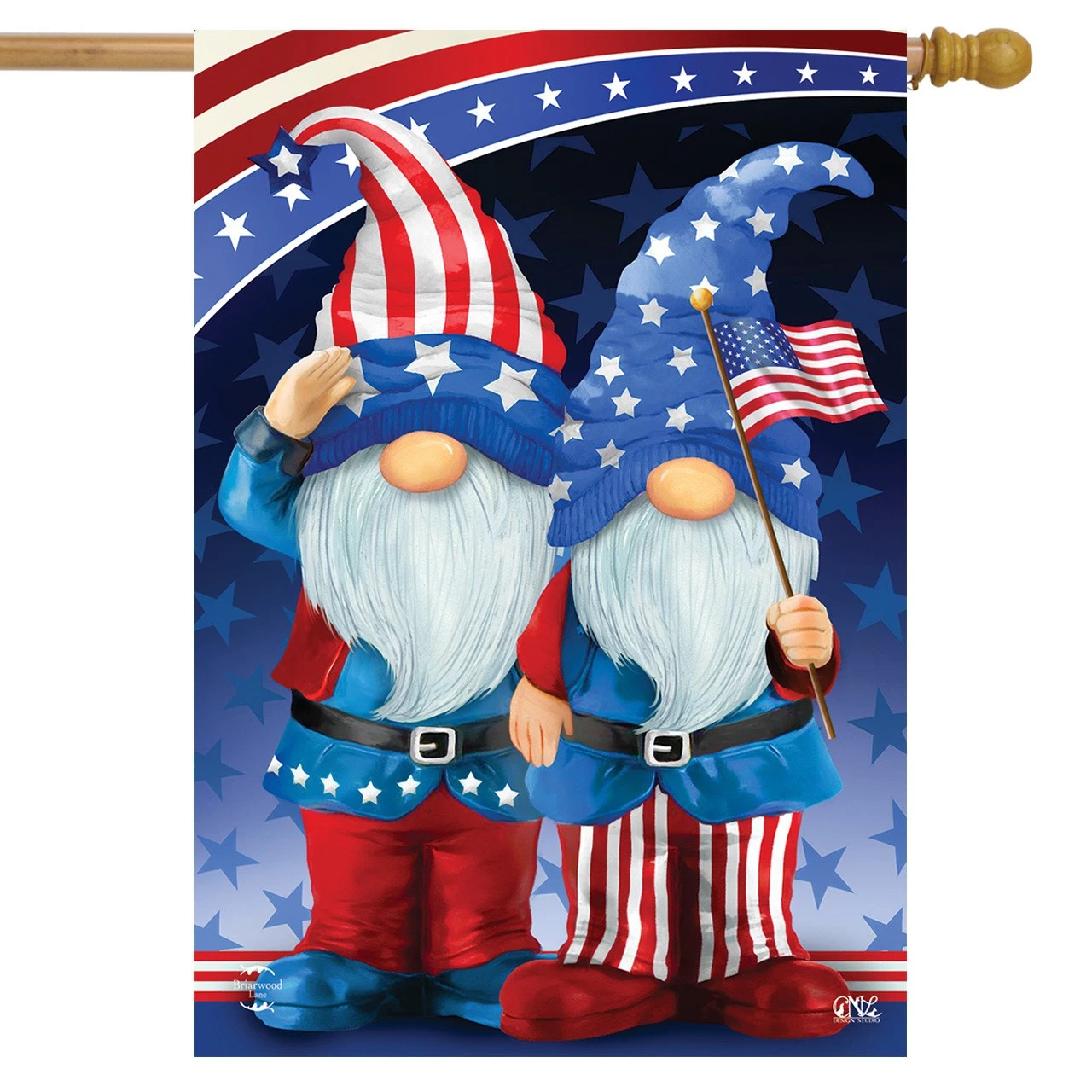 Briarwood Lane Gnomes House Flag - Thumbnail 2
