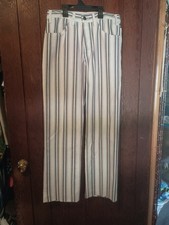 Levi's Rare 1960s Multi Stripe Red White And Blue Sta-Prest Vintage Jeans 30x30