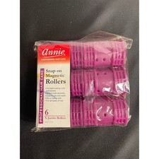 Annie Professional Hair Care Snap on Magnetic Rollers X-Jumbo 6 Count Pink