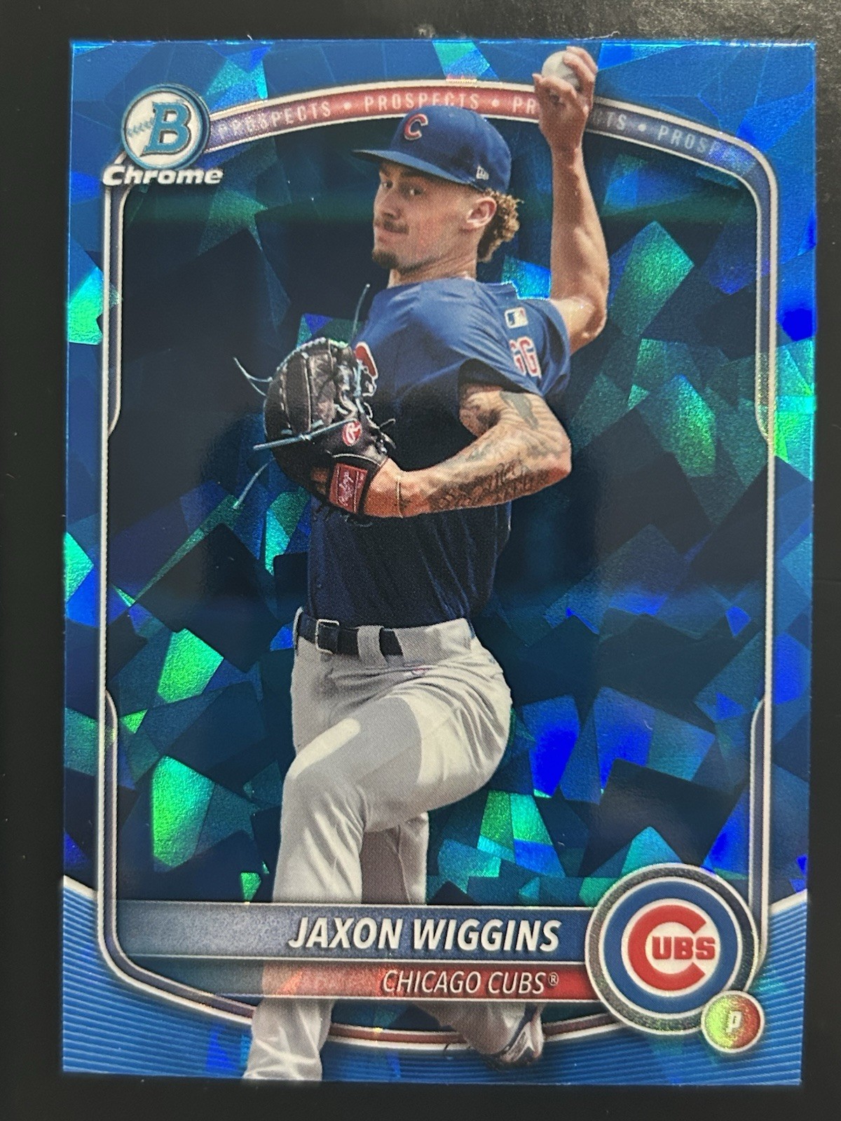 2025 Bowman Draft Sapphire Jaxson Wiggins Sapphire Chicago Cubs #BDC-173