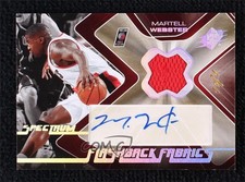 2006-07 SPx Flashback Fabrics Spectrum Auto 1/1 Martell Webster #WE Auto 2d0