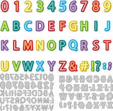 Numbers 1-9 Cutting Dies Double-Layer Letters A-Z Card Making Die Stencil Alphan