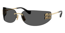 MIU MIU MU A51S 5AK5S0 Gold Grey Women's 75 MM Sunglassesj