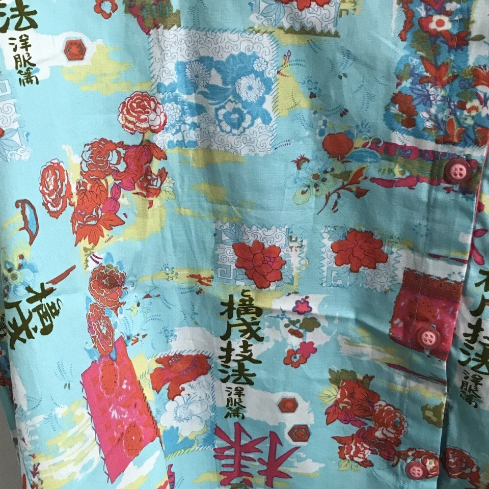 Conjunto de pijama pantalón corto Josie Natori azul rosa floral para mujer talla XL algodón Foto 4 de 4