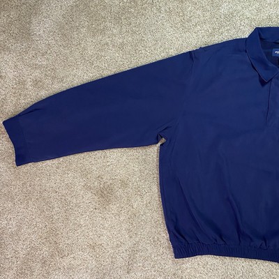 Polo Golf Ralph Lauren Jacket Mens XL Navy 1/4 Button Harrington