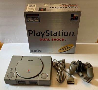 PlayStation 1 Dual Shock  PS1 SCPH-5501 Console w/ Box Bundle - Tested Works