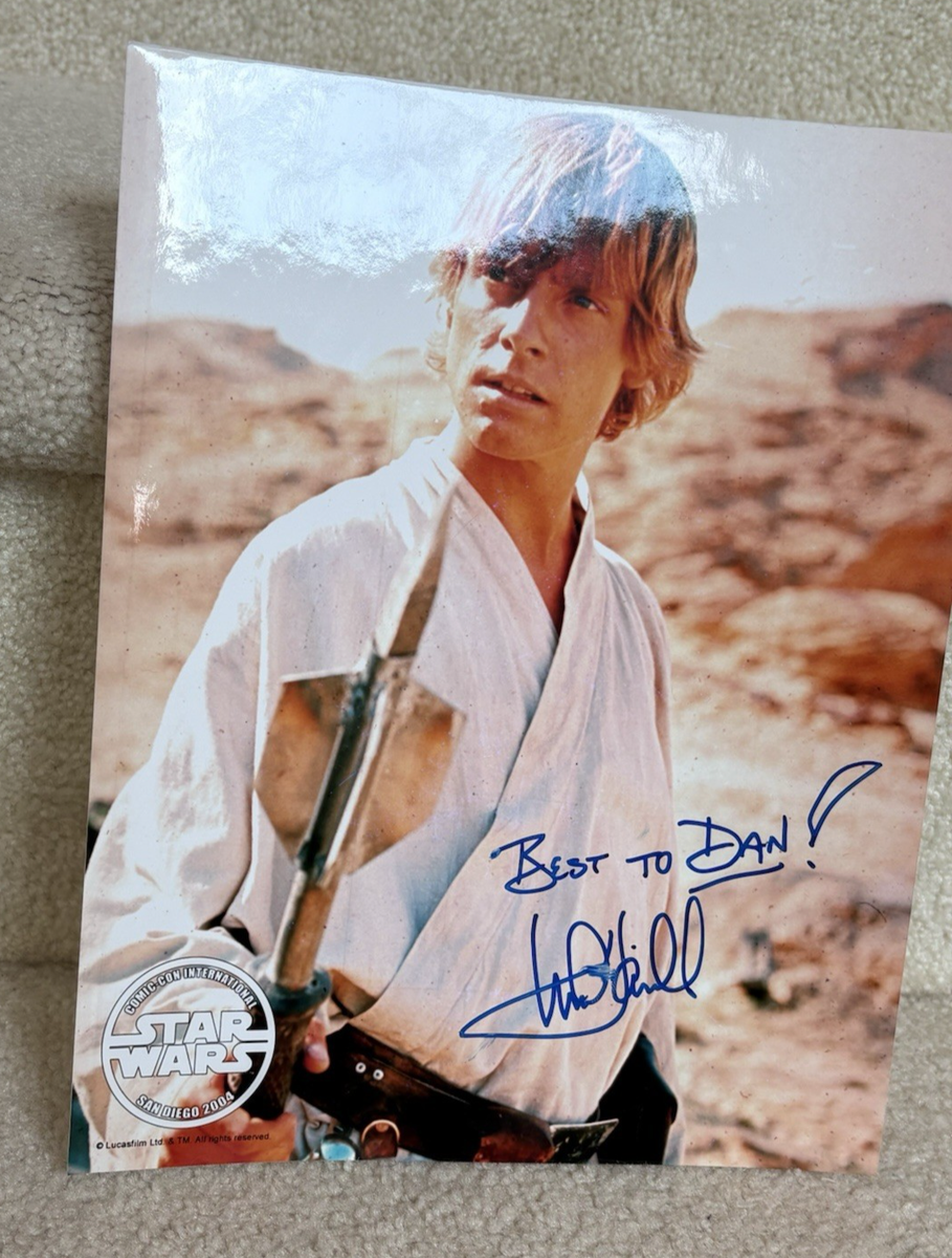 MARK HAMILL signed LUKE SKYWALKER 8X10 Star Wars Photo- W/ Rare