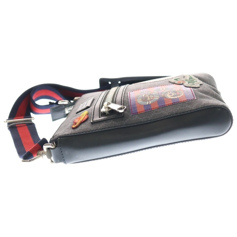 Gucci Gg Supreme Courier Patch Shoulder Bag Black 547751 thumbnail 3