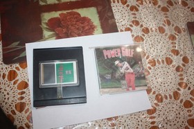 Power Golf (Turbo Grafx 16) HuCard, Case, & Manual - Tested  broken case