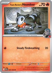 Team Rocket's Houndour 037/182 Destined Rivals