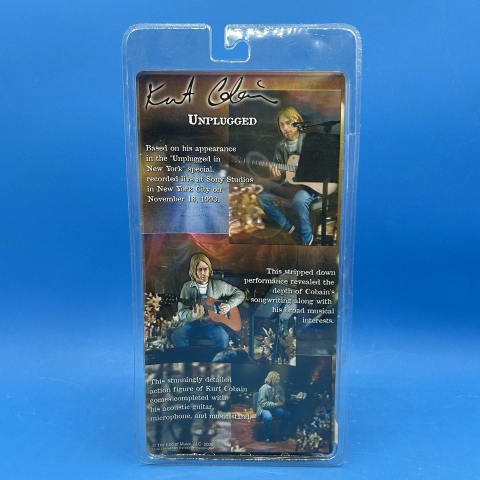 Figura de acción de músico de rock NECA 7" KURT COBIAN "DESENCHUFADO" NUEVO EN PAQUETE Foto 2 de 2