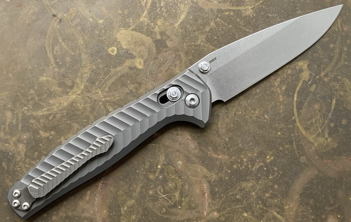 Benchmade Anthem 781 Axis Lock Folding Knife Titanium Stonewashed
