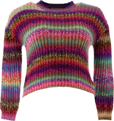 Treasure & Bond Knit Sweater Purple Petunia Space Dye Girls L NWOT (1031)