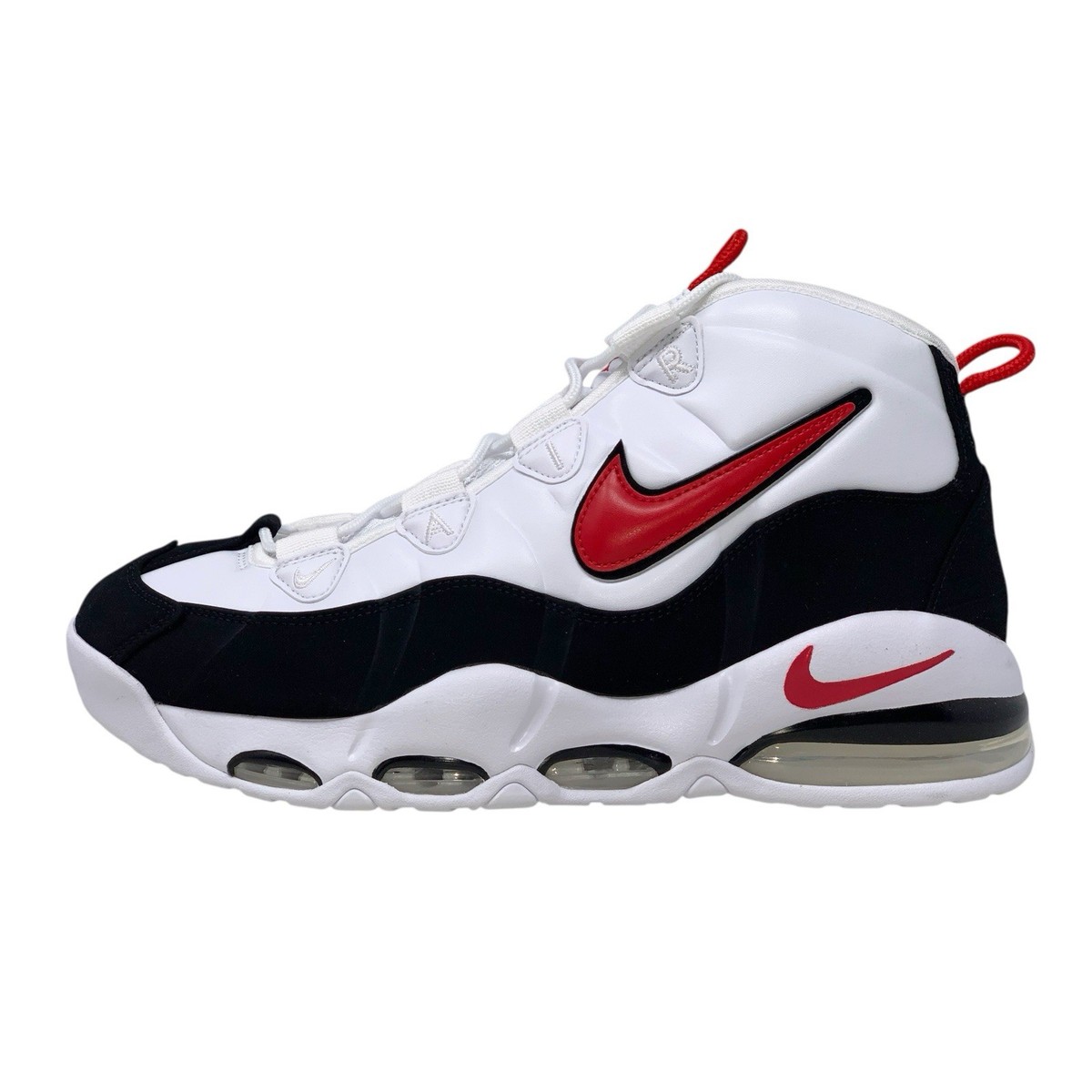 Nike Air Max Uptempo '95 Chicago Bulls White Black Sneakers, Size