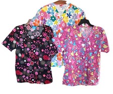 Medical Scrub tops S/M Pre-owned. See sizing in description