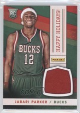 2014 Panini Black Friday Happy Holidays Santa Hat Relics Jabari Parker #9 a6o