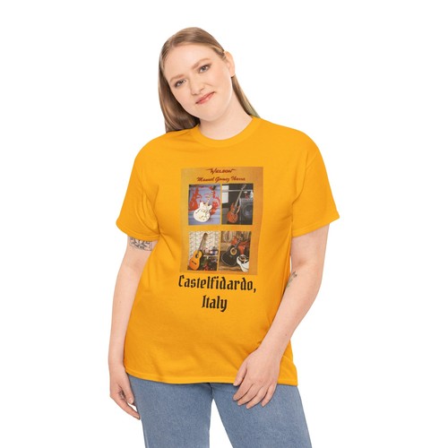 Vintage Welson Guitars Castlefidardo, Italy Retro Tee, Unisex Cotton T-Shirt, - Picture 45 of 84