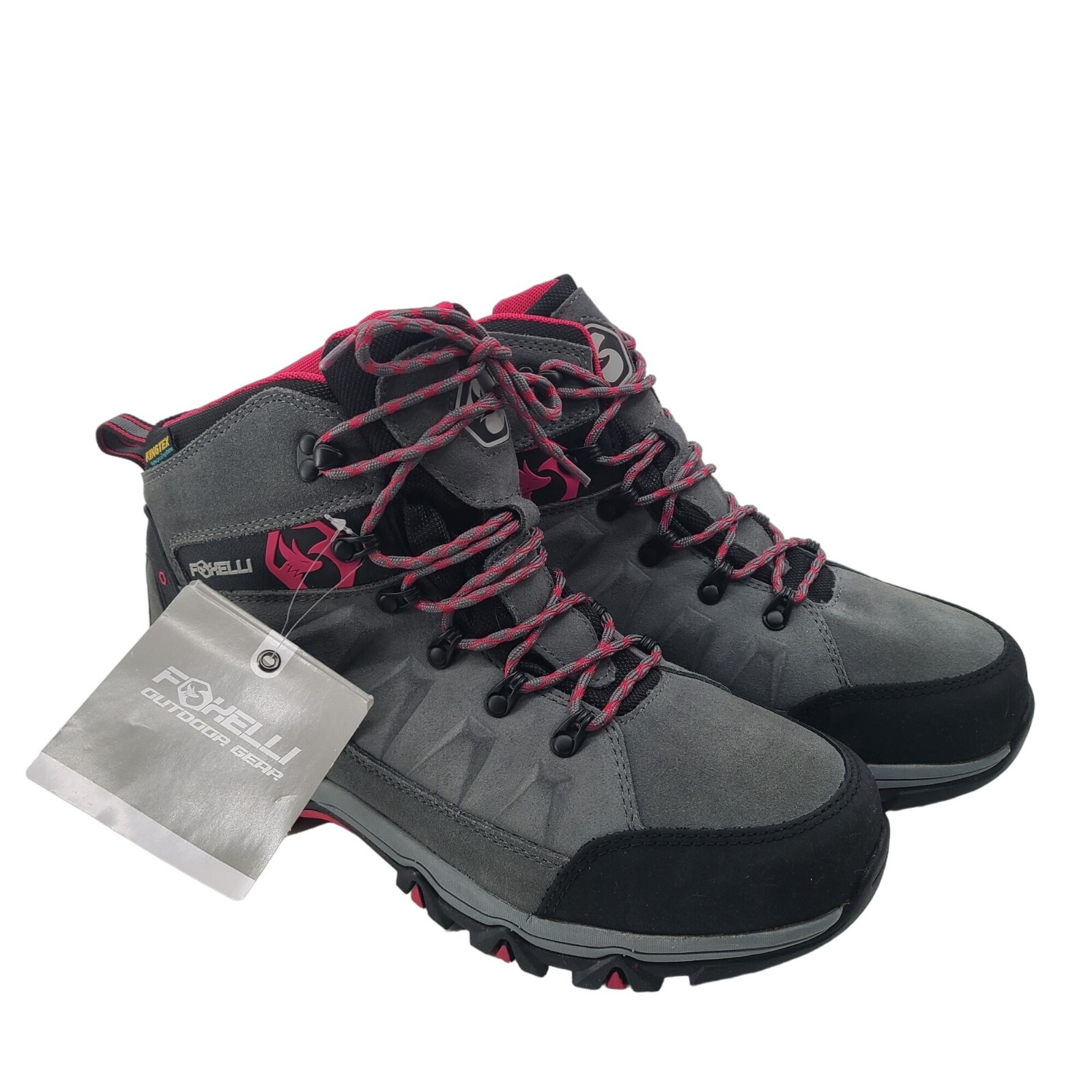 Foxelli Women's Hiking Boots Lace Up Boots Gray Size 12 NWT eBay