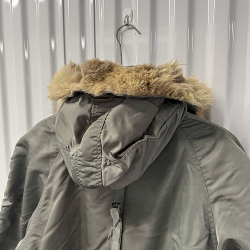 Vintage 1950s US Air Force N3B Parka Coat Sz Medium Flying Jacket Stencil - Picture 17 of 22