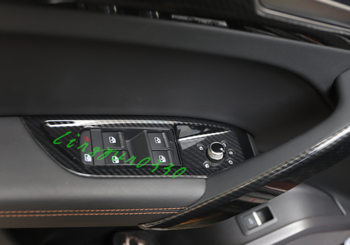 Carbon Fiber Look Car Interior Decoration Of The Trim For Audi Q5 2018