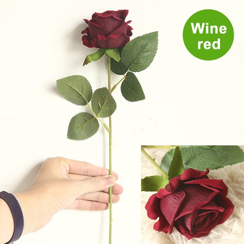 Ramo de boda de seda con flores falsas realistas de flores artificiales decoración del hogar - Imagen 9 de 25