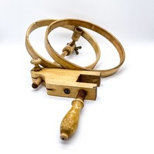Stickrahmen Holz mit Tischhalterung 2 Rahmen 22 cm Vintage