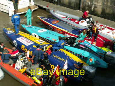 Photo 6x4 Liverpool marina Toxteth Boats waiting in the lock after the Ho c2005