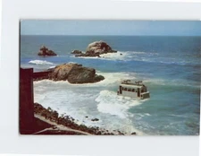 Postcard Sky Tram Over The Pacific Ocean Seal Rocks San Francisco California USA