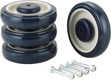 5" Shopping Cart Wheel Replacement Kit, 4 Pack Caster Wheels, Heavy Duty Stem...
