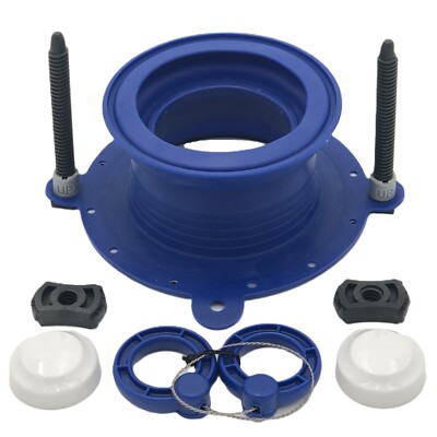 One N Done Self Adjusting Waxless Toilet Seal, Toilet Bolts, Caps and Saw 200-DS