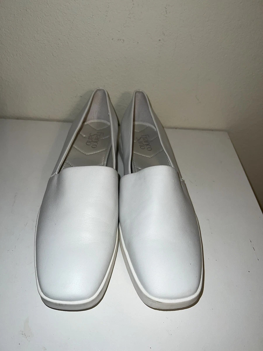 Franco Sarto Womens Bonza White Slip On Sneakers Shoes Sz 11M eBay