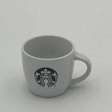 Starbucks Demitasse Espresso White Grey Black Siren Mini Cup Mug 2006 EUC