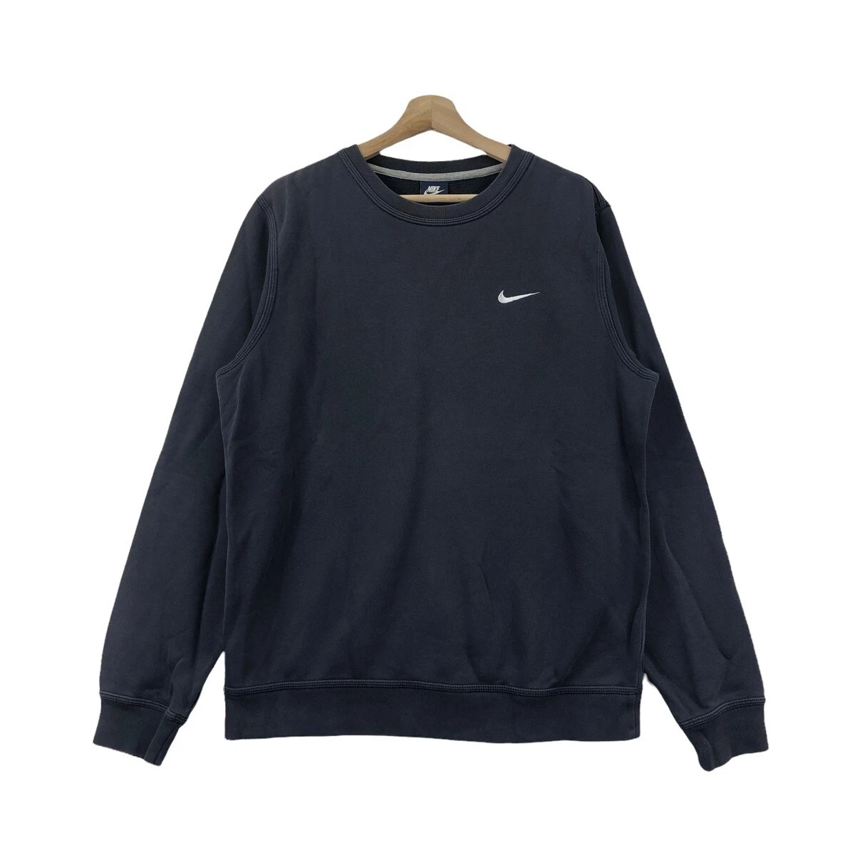 Vtg NIKE SIDE SWOOSH Logo Minimalist Design Sweatshirt Sweater