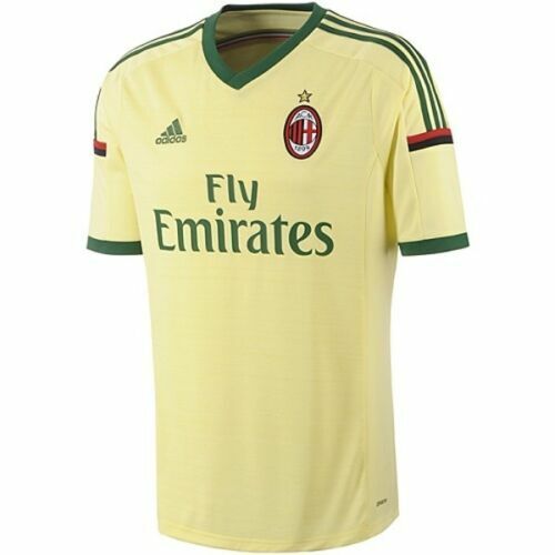 NEW!! Vtg 2013 2014 adidas AC MILAN Third GOLD Soccer JERSEY NEW!! Vtg 2013 2014 adidas AC MILAN Third GOLD Soccer JERSEY