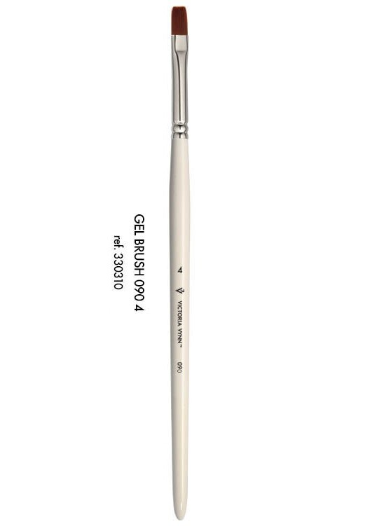 Victoria Vynn PROFESSIONAL Flat GEL BRUSH 090 - 4 length 10mm Nail Art 330307