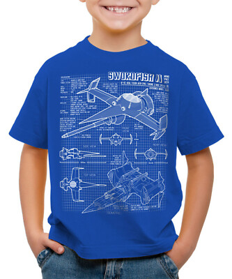 Bebop Swordfish II Kinder T-Shirt anime mono racer cowboy japan weltraum spike