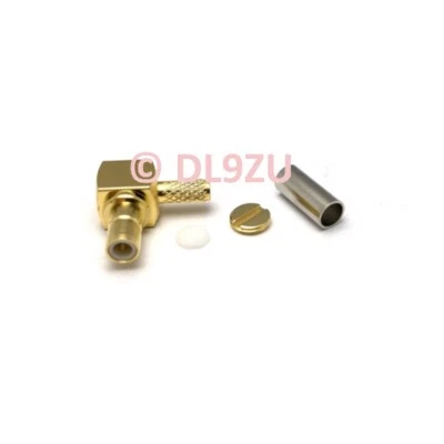 SMB Winkelstecker Crimp-Löt für RG174 RG316 Koaxkabel ( J10H )