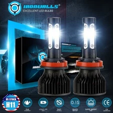 IRONWALLS LED Headlight H11 Low Beam Bulb Kit 360000LM 6000K Ultra Bright 4-side