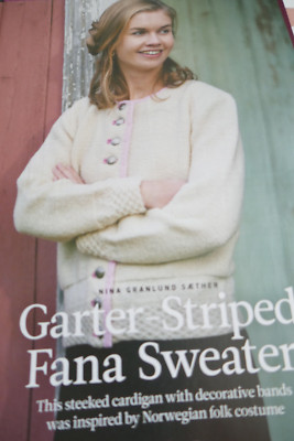 Strickmuster - einfache Strickjacke mit Rankgitterbordüren in 4-lagig - Größen 36-46 Zoll