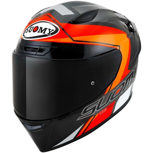 Casco INTEGRALE moto Suomy TX-PRO CARBON GLAM ARANCIONE taglia XS ORANGE helmet - Picture 3 of 7