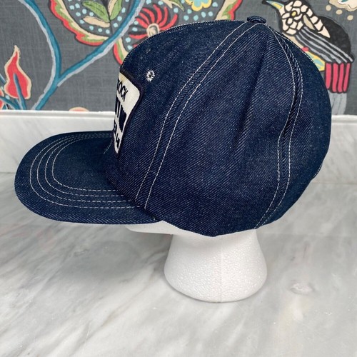 VTG TX Hat Cap Livestock Hill County Fair FFA Buyer 4-H Denim Blue Snapback USA - Picture 3 of 9