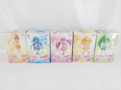 Glitter Force Smile Precure Cure DX Girls Figure Set of 5 Pretty Cure Dolls Rare