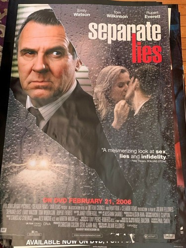 SEPARATE LIES - TOM WILKINSON- MOVIE POSTER 27 X 40 B1 USED
