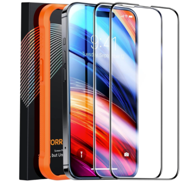 TORRAS Glass Screen Protector for iPhone 15 Pro Max 14 Pro Max 14