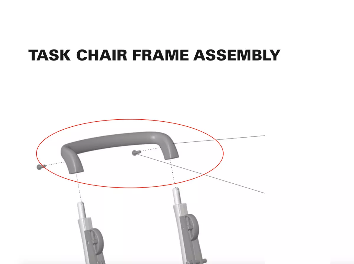 Humanscale Freedom Office Chair Handle Brace for Task Chair Freedom