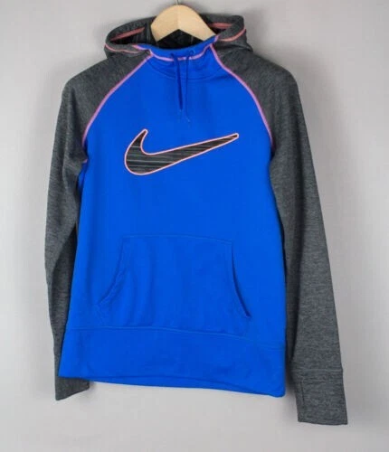 Sweat Nike Bleu Gris Therma-Fit Capuche Pull Taille M - Photo 1/1